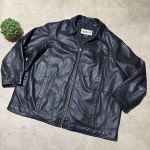 Wilson’s Black Leather‎ Jacket Coat Women Plus Size 2X Classic Winter Tall Warm